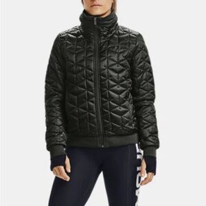 UNDER ARMOUR Black ColdGear Reactor Quilted Jacket 1342792-310 M